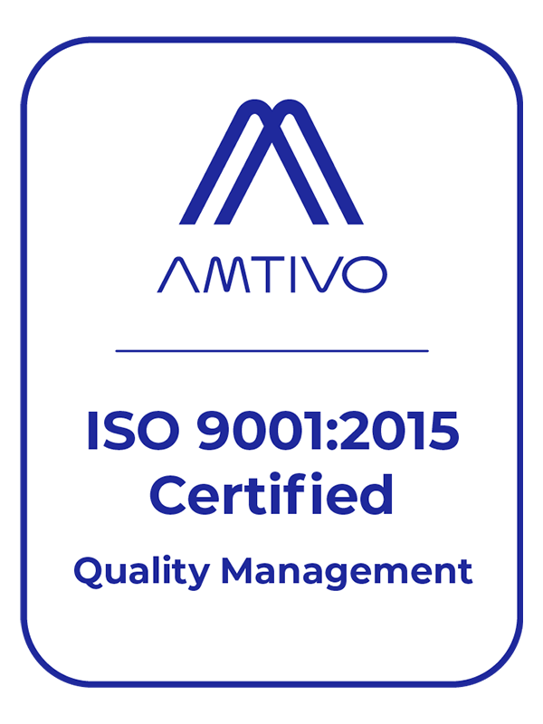 View Amtivo ISO 19001:2015 certificate